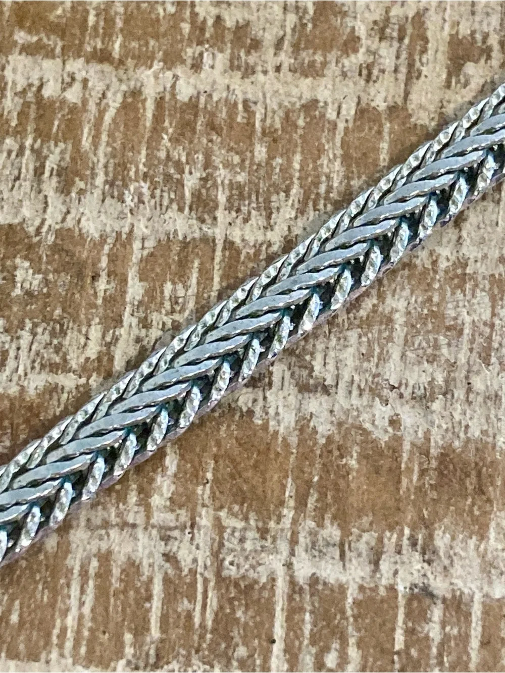 14k White Gold Vermeil Chain Necklace - Gold Over Silver - 24” Long